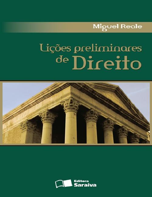 Capa — Lições Preliminares de Direito, Miguel Reale